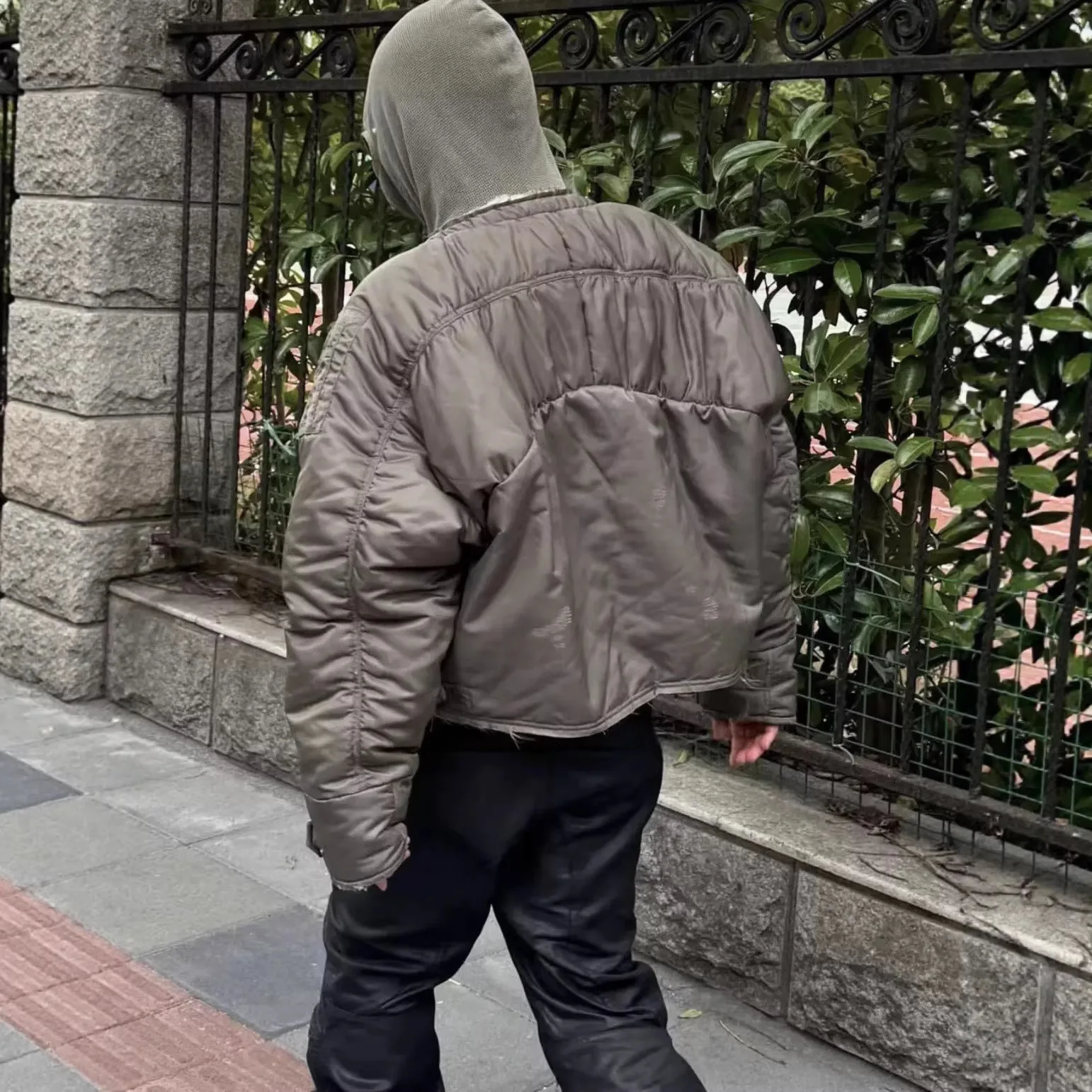 

Project G/R Winter New Style Unlined Disruptive Design Flight Jacket Cotton Coat for Men and Women Grailz