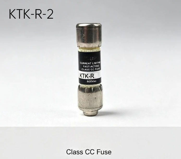 10PCS KTK-R-2 Fuse, 2A 600VAC Class CC Fast Acting Fuse, KTKR2 KTKR2A