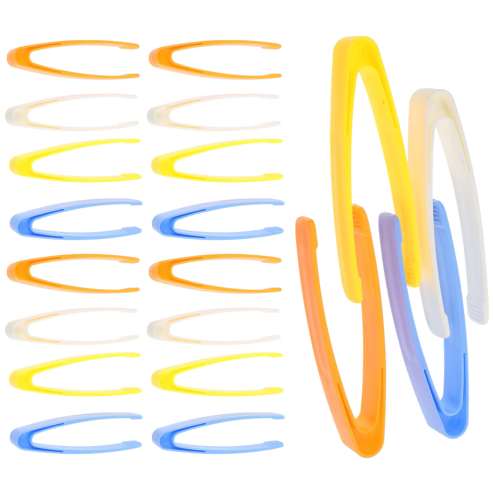 20 個のプラスチックピンセット子供用科学実験ビーズ収集鉗子幼稚園教材細かい運動訓練