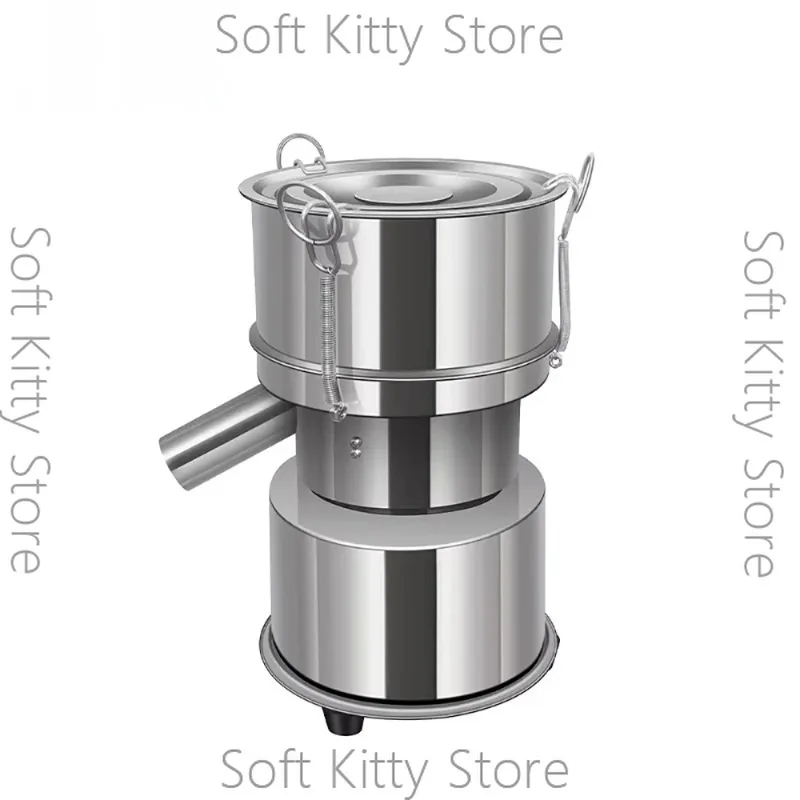 220V Mini Electric Vibrating Screen Powder Vibrating Sieving Machine Lab Sieve Shaker with 20CM Diameter Stainless Steel Sieve