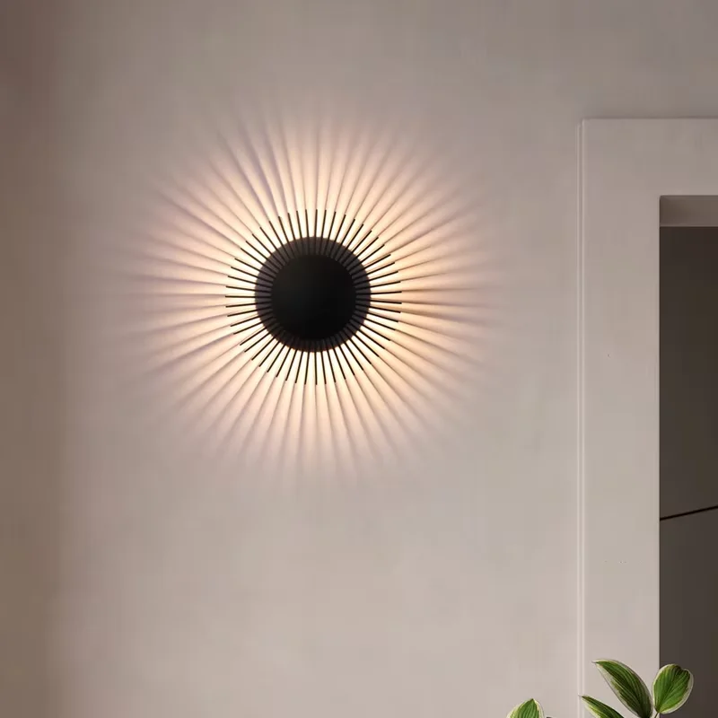 Modern Small Wall Lamp Designer Aluminium Light Hotel Living Room Bedroom Bedside Black Rose Gold Decoration Bedroom Night Lamp