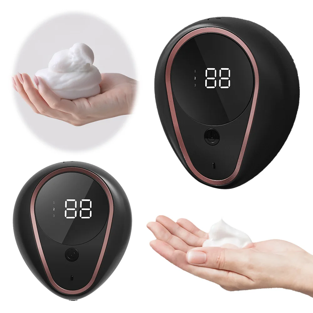 Máquina automática de desinfetante para as mãos, montagem na parede, sensor infravermelho, dispositivo de espuma recarregável, ipx5, à prova d'água, para banheiro, cozinha, escritório