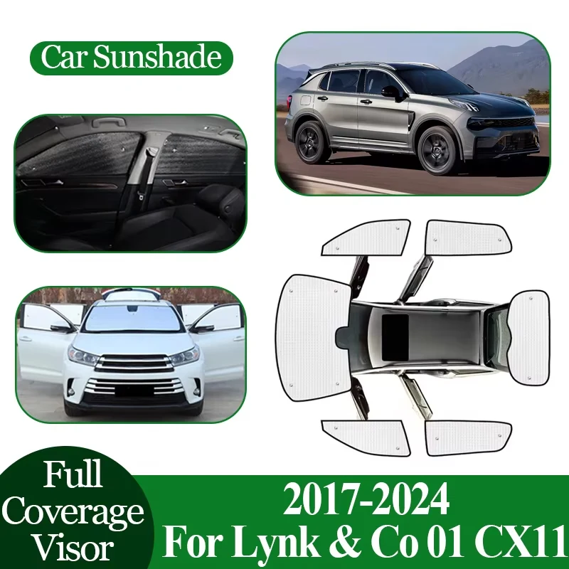

Автомобильный солнцезащитный козырек на все окно для Lynk & Co 01 CX11 2017 ~ 2023 2024, солнцезащитный козырек с защитой от ультрафиолета, защитная доска, автоаксессуары