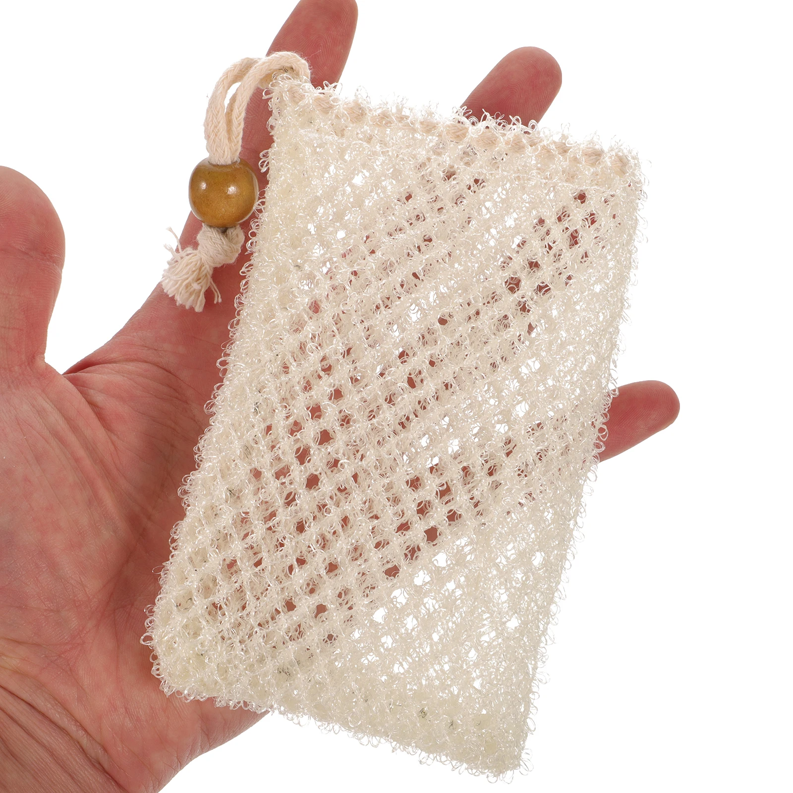 

Soap Bath Bag Exfoliating Pouch for H made Soap Facial Oil R om Color Drawstring Design Wall Storage Bubble Foaming Net