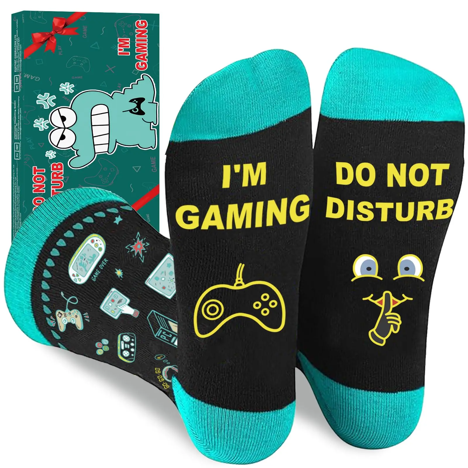 Neuartige Geschenke für Männer, lustige Socken, Gamer-Strumpffüller für Teenager-Jungen, Weihnachtsstrumpffüller, Geschenkideen für Männer, Geburtstag