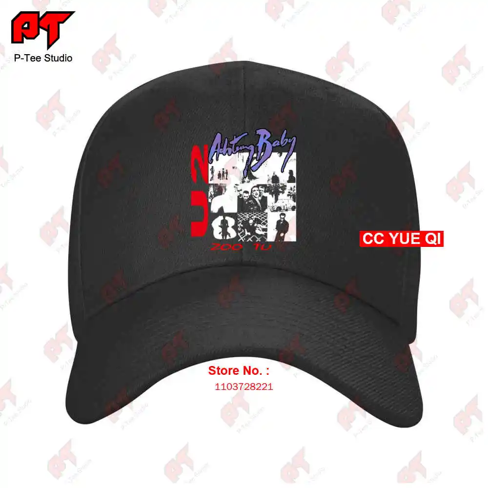 U2 Zoo Baby Achtung Tour 92 Tv Vintage Concert Style Stitch Baseball Caps Truck Cap M2NU