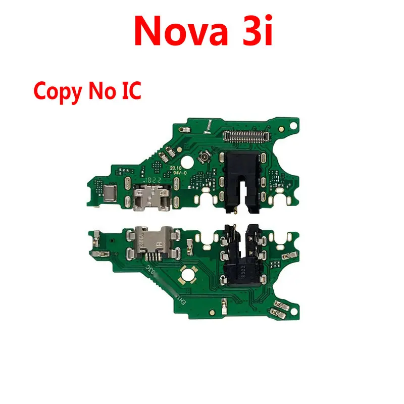 New Coopart Charging Port For Huawei Nova 3i Micro USB Charge Board PCB Dock Connector Flex with Mic Replacement Spare Parts