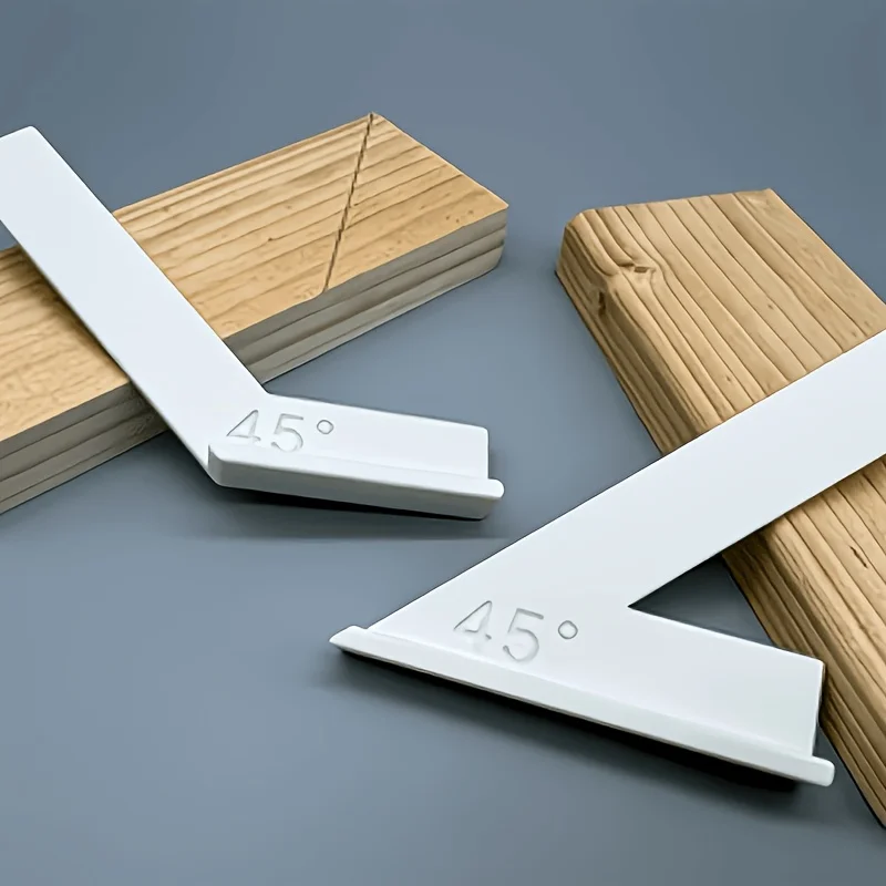 2pcs 45° Angled Stop Angle Rulers Woodworking Marking And Positioning Tools 45-Degree Angled Cutting And Alignment ﻿