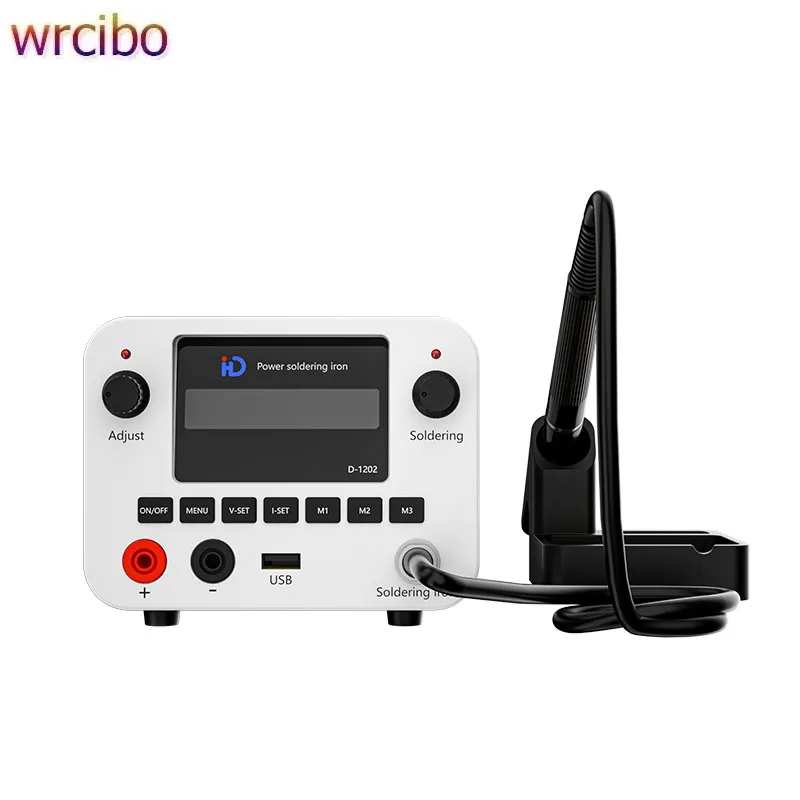 TBK D-1202 2 IN 1 Welding Station With T12 Soldering Iron and Adjustable Temperature Usb Quick Charging Port Power Supply