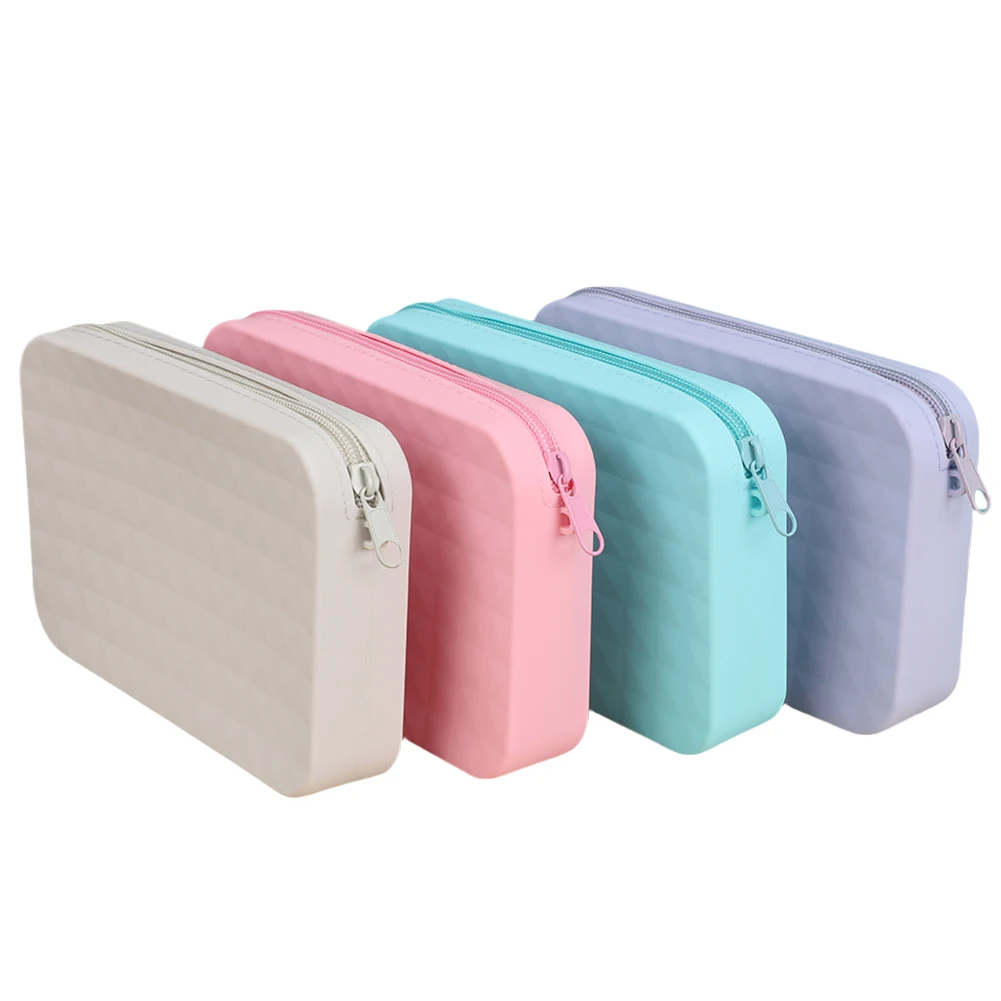 Silicone Storage Pouch Universal Phone Pouch with Lanyard Beach Bag Connector Large Capacity for