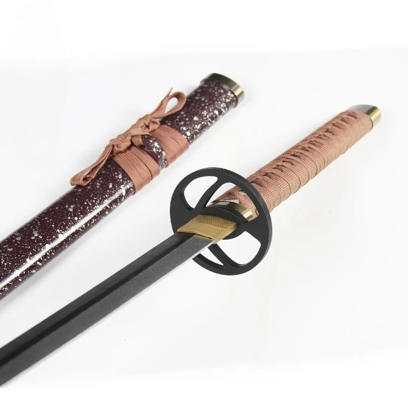 104 سنتيمتر/40.94in Tohken Ranbu تأثيري السيف الساموراي نموذج خشبي الدعائم مع غمد لعبة الأجهزة الطرفية سطح المكتب الحرف هدية لعبة للهواء الطلق