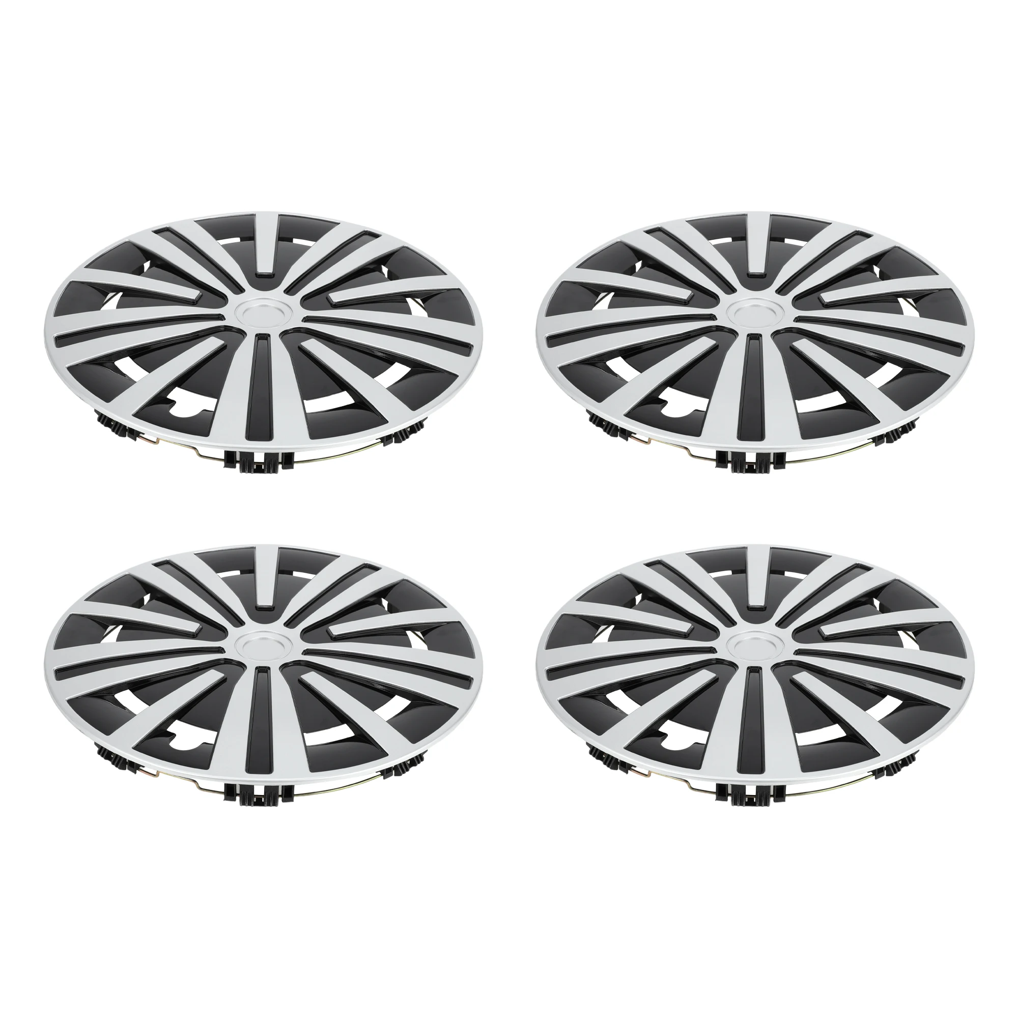 UXCELL 15 inch Wheel Hub Caps Universal Wheel Rim Hub Cover 4 Pcs Vehicle Hub Cap Decorative Wheel Replacement Parts for Car