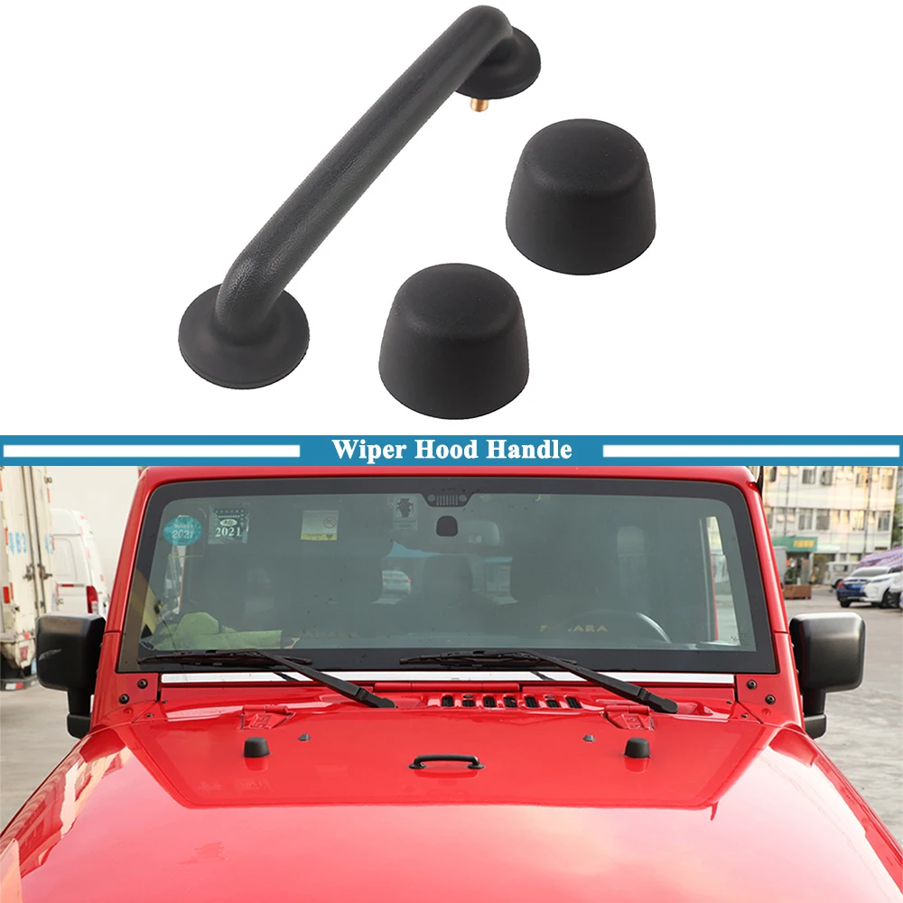 

Автомобильная насадка стеклоочистителя, передняя ручка капота, стоп-опора, бампер для Jeep Wrangler TJ 1997-2006 JK 2007-2018, внешние аксессуары