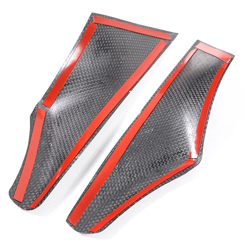 Per BMW serie 5 G60 2024 vera fibra di carbonio auto porta anteriore maniglia interna copertura decorativa anteriore adesivo accessori interni auto