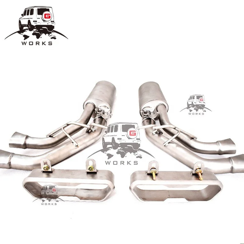 

STLFStainless Steel Exhaust Tips Muffler Tip Tip Exhaust Auto End Pipe for G Class W464 W463A 2019 Year G63 Ak Style End Pipe