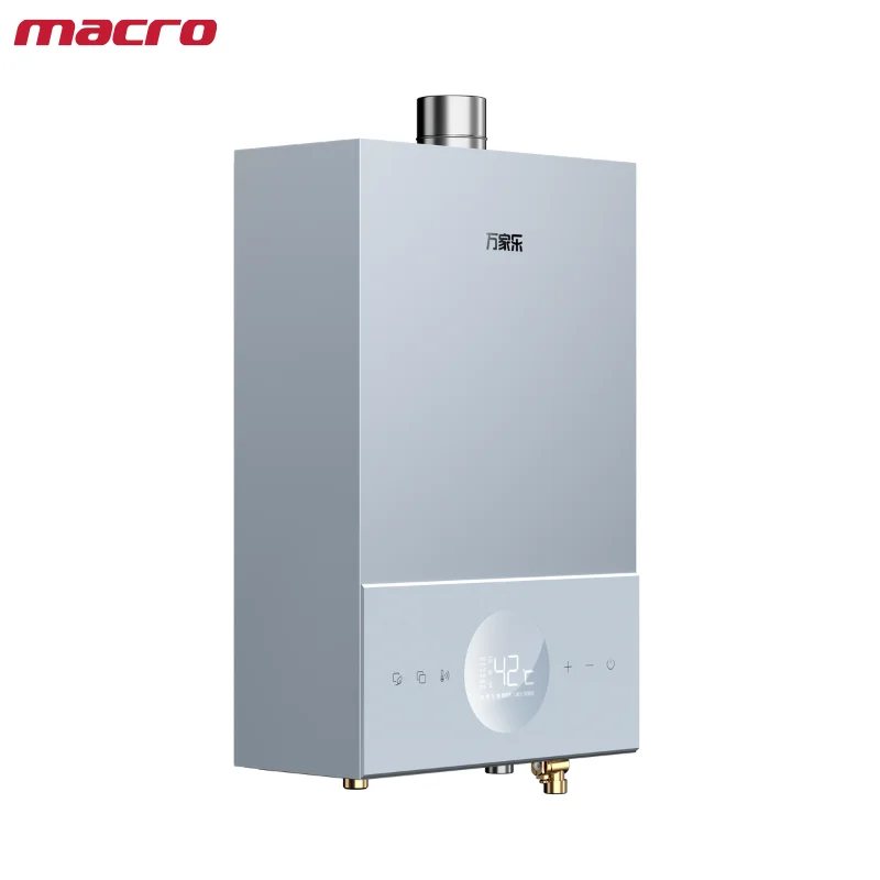 Novel Design Remote Control Macro Gas Water Heater 13/16L Multiple Capacity Tankless Gas Water Heater
