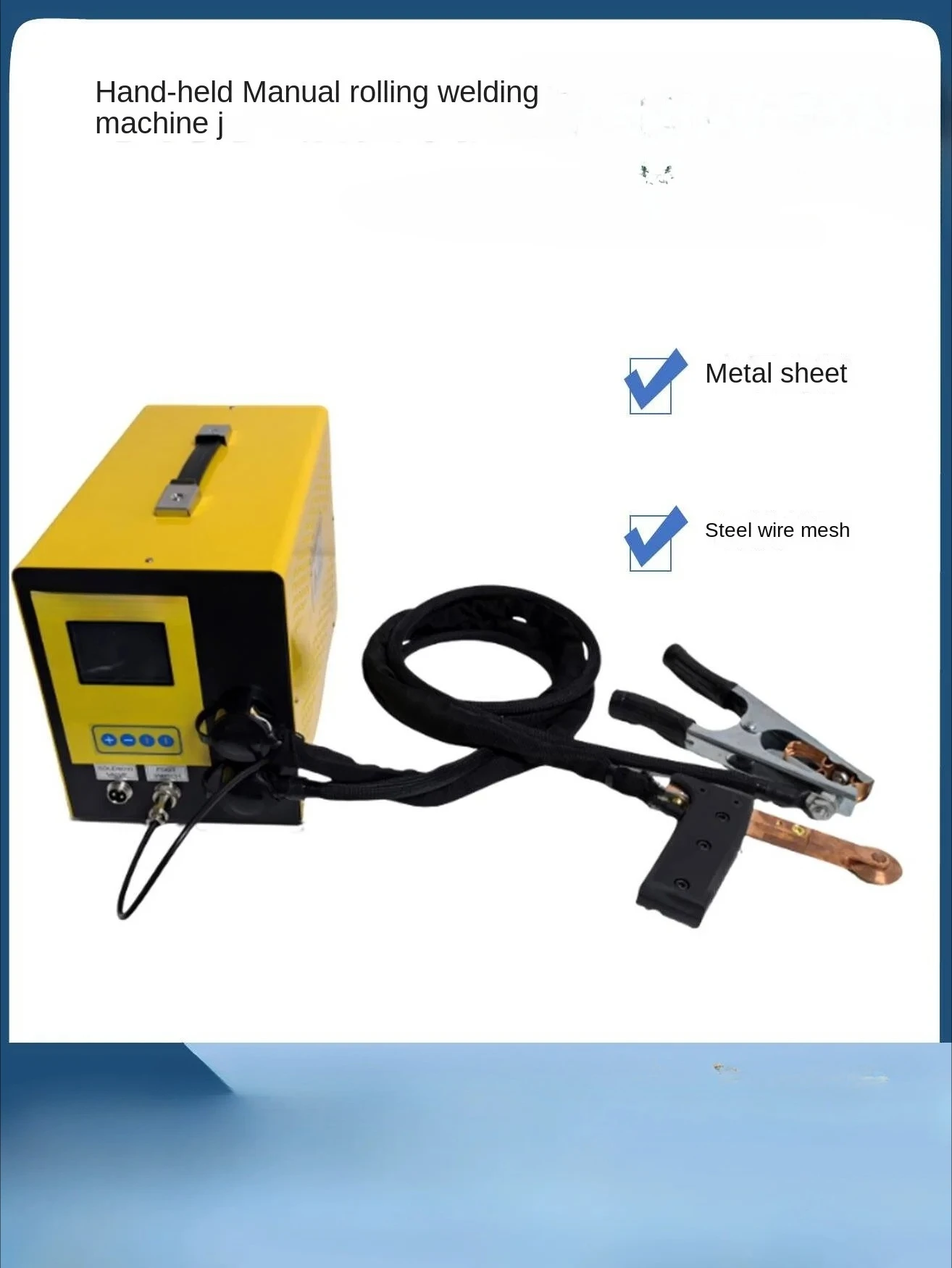 Handheld Rolling Welder Screen Welding Stainless Steel Mesh Roller Welding Equipment Car Window Shade Mesh Welding