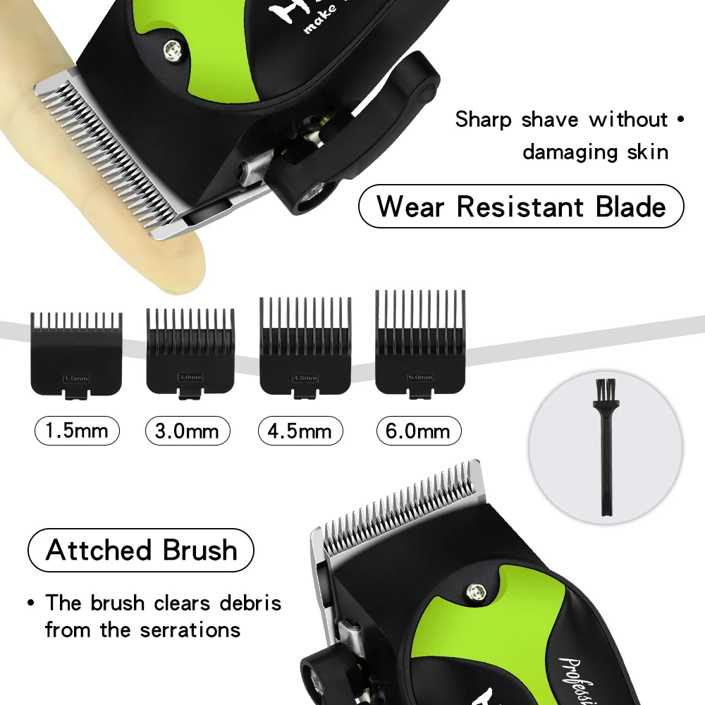 HIENA Hair Trimmer Professional Electric Hair Clipper Barber Hair Cutting Machine 9000 RPM Haircut Metal Trimmer for Men