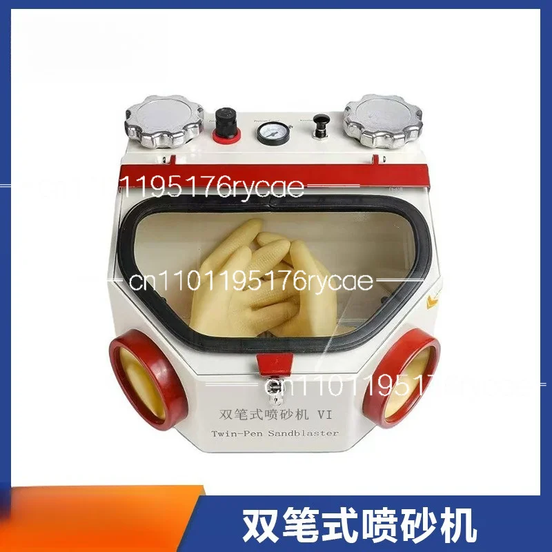 Dental Sandblasting Machine Single Pen Double Mechanic Sandblasting Oral Restoration Polishing Dry Spray Belt LED Light