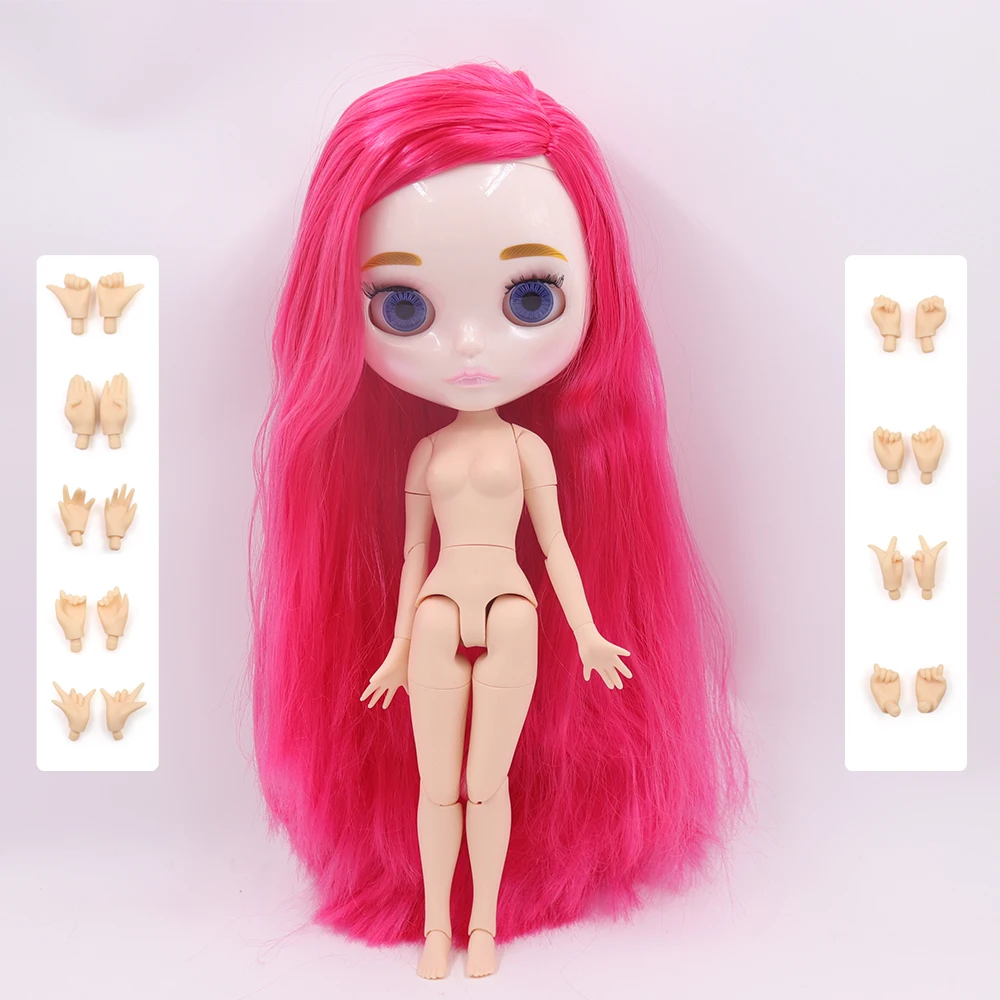 ICY DBS Blyth Doll 1/6 Joint Body 30CM BJD toys Natural shiny face with extra hands AB DIY Fashion Dolls girl gift image 3