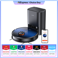 ILIFE T10s  Robot and Mop,Auto-Empty Station, LDS Navigation 3000Pa Suction,Smart Home Wet Dry