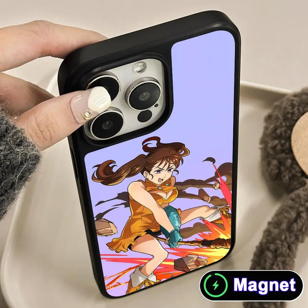 

Seven Deadly Sins Diane Phone Case for iPhone 17 16 15 14 13 12 11 Air Pro Max Plus Matte Surface Magnet Cover