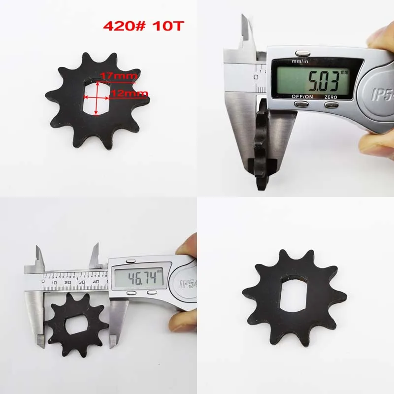 BM1418ZXF 9T 10T 12T 14T 16T 420 428 Electric Tricycle Sprocket for Chain Drive Bicycle Motorcycle Gear Brushless DC Motor Pinio