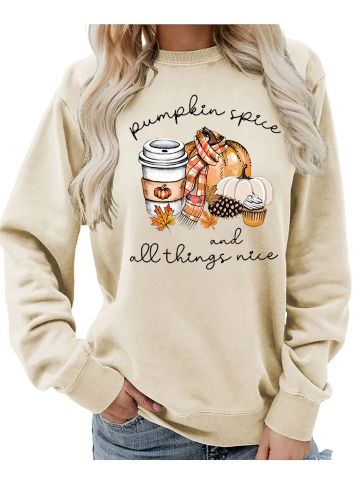 Felpa con cappuccio da donna con stampa casual o collo Top giacca casual allentata moda pullover autunno inverno donna manica lunga felpa con cappuccio da vacanza