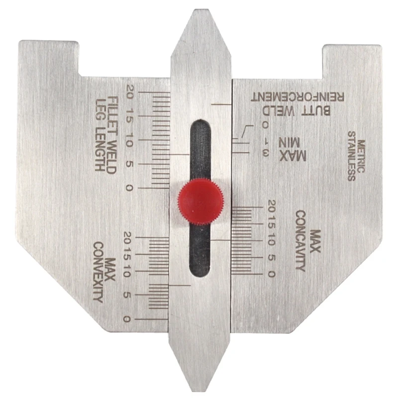 F-T 6Pcs Welding Gauge Weld Inspection Gauge Weld Seam / Round Corner / Crown Test Size Ruler Angle Measurement Kit Combination