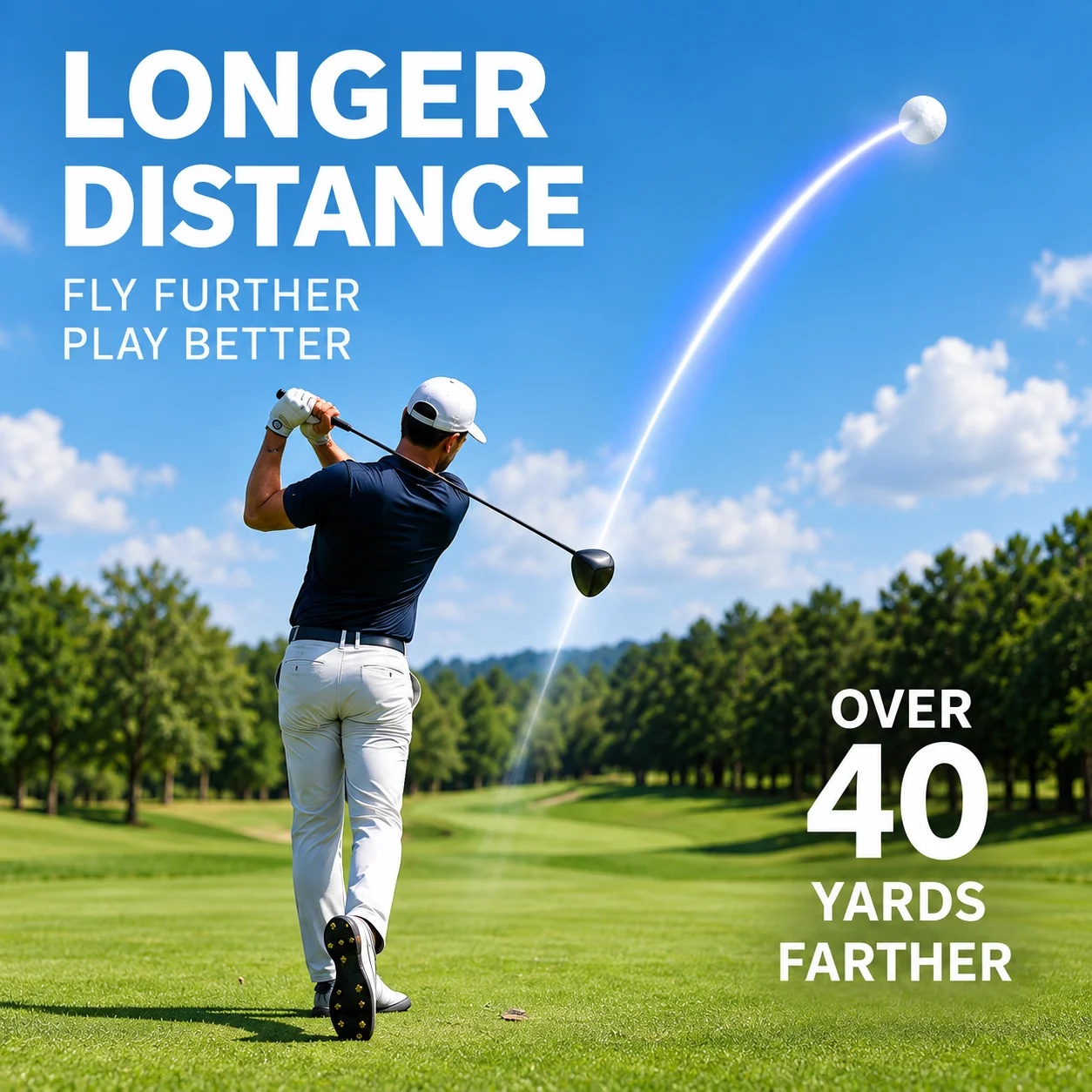 Caiton 2 Piece Distance Golf Balls High Rebound Core Low Spin Durable Cover Practice Balls for Driving Range Training and Course
