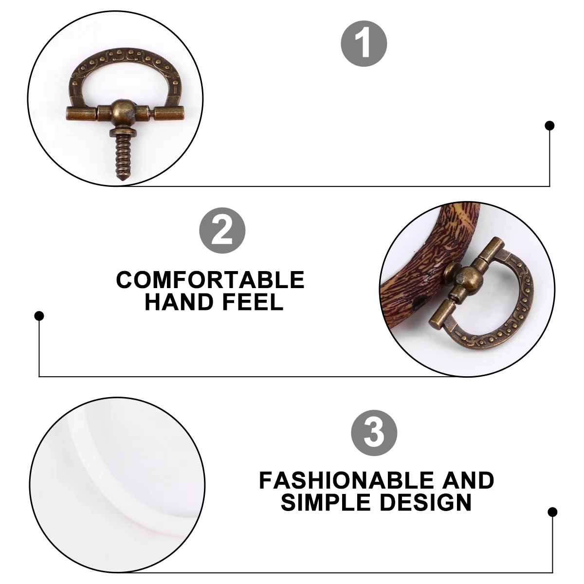 

5pcs Embroidery Hoop Cross Stitch Frame Diy Sewing Craft Round Ring Needlework Abs Metal Durable Lightweight Smooth