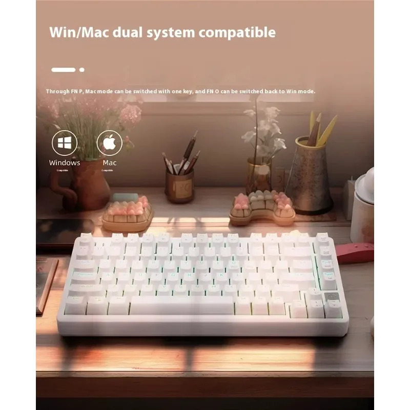 

Irok Nd75 Magnetic Switch Mechanical Keyboard Quick Trigger Wired E-Sports Transparent Custom Game Keyboard Hot Swap Rgb Pc Gift