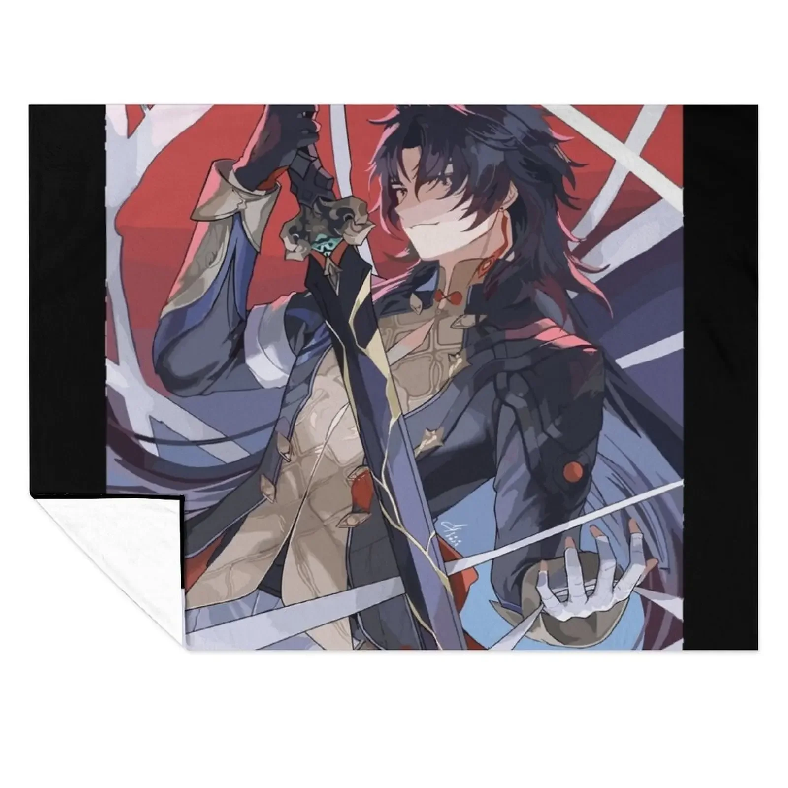 

Blade Honkai Star Rail Throw Blanket Softest Summer Soft Plush Plaid Soft Big Blankets