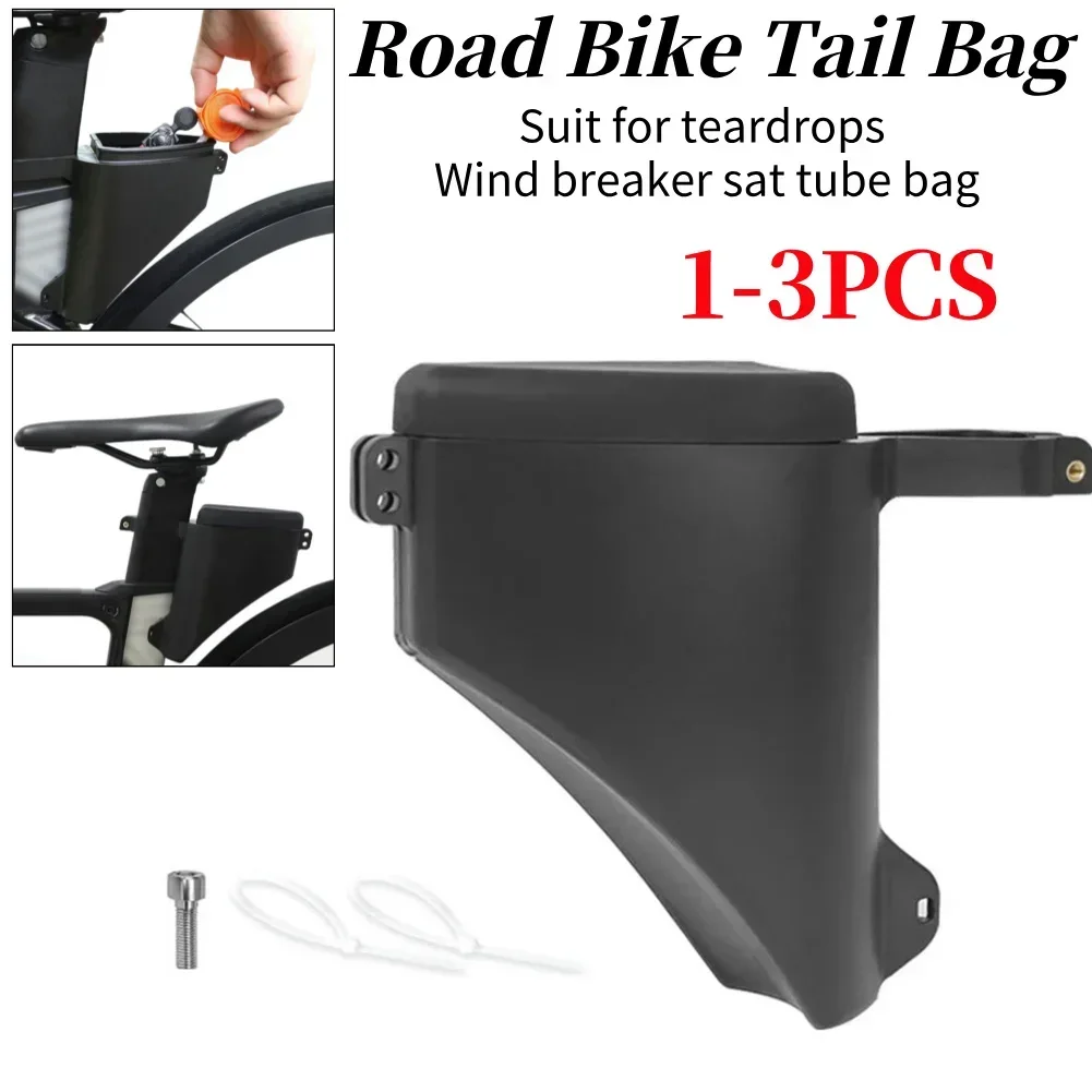 

Bike Teardrop Seatpost Bag Hard Shell Bike Seatpost Torpedo Saddle Bag Large Capacity Cycling Storage Bag for Outdoor Sports
