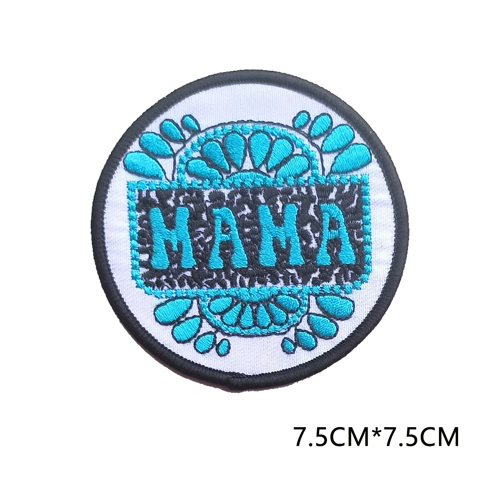 Emblem Embroidered Cloth Stickers Cartoon Flowers DIY Iron Clothing Patches