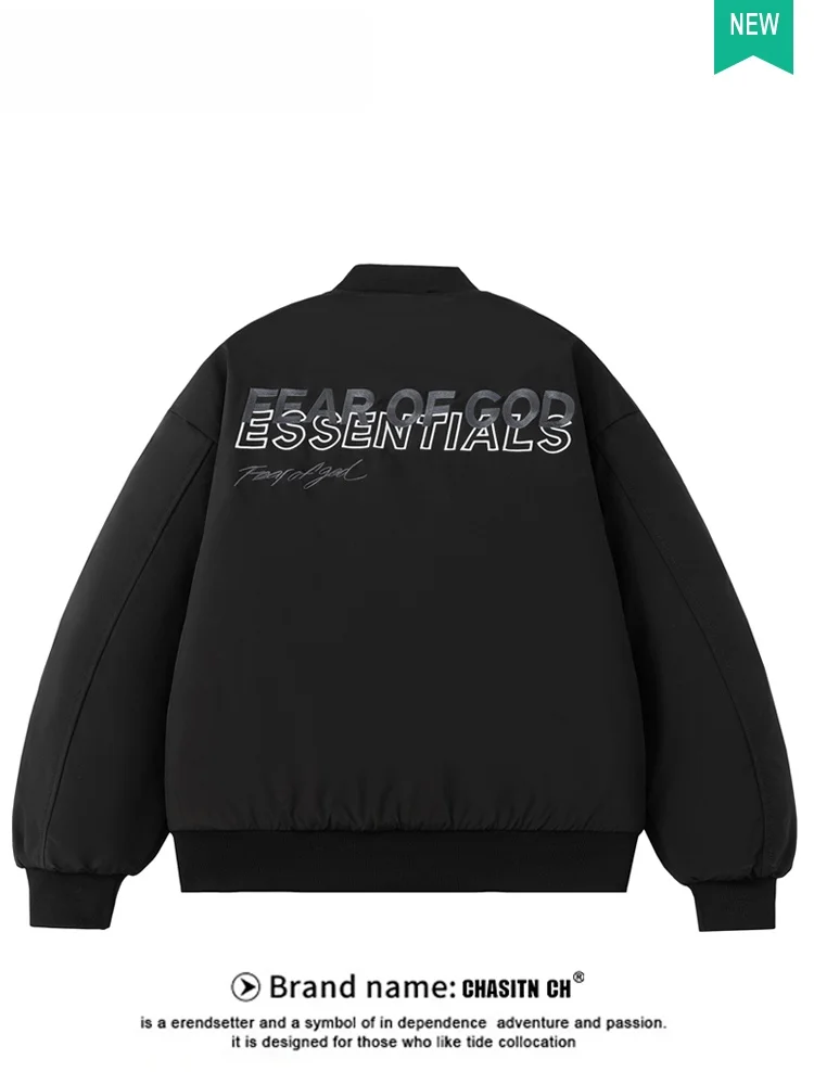 

Утепленная хлопковая куртка с вышивкой для пар, новая зимняя модель, свободный крой, молодежная городская модная верхняя одежда