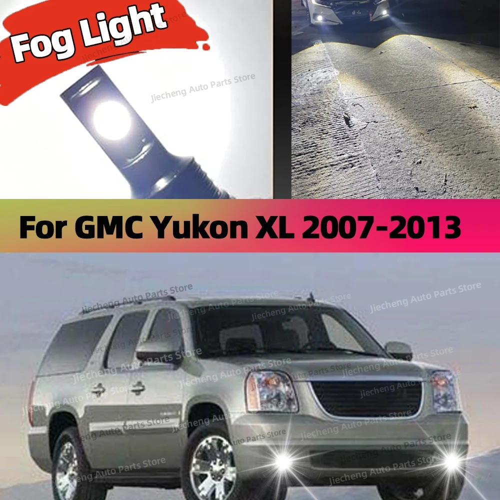2Pcs 5202 LED Energy Saving Car Fog Lights 6000K Bulbs Auto Fog Lamp For GMC Yukon XL 2007 2008 2009 2010 2011 2012 2013