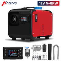 Hcalory 12V 5- 8KW Car Heater All in One Heating Diesel Air Heater One Hole LCD Monitor Parking Warmer Quick Heat For Truck Bus