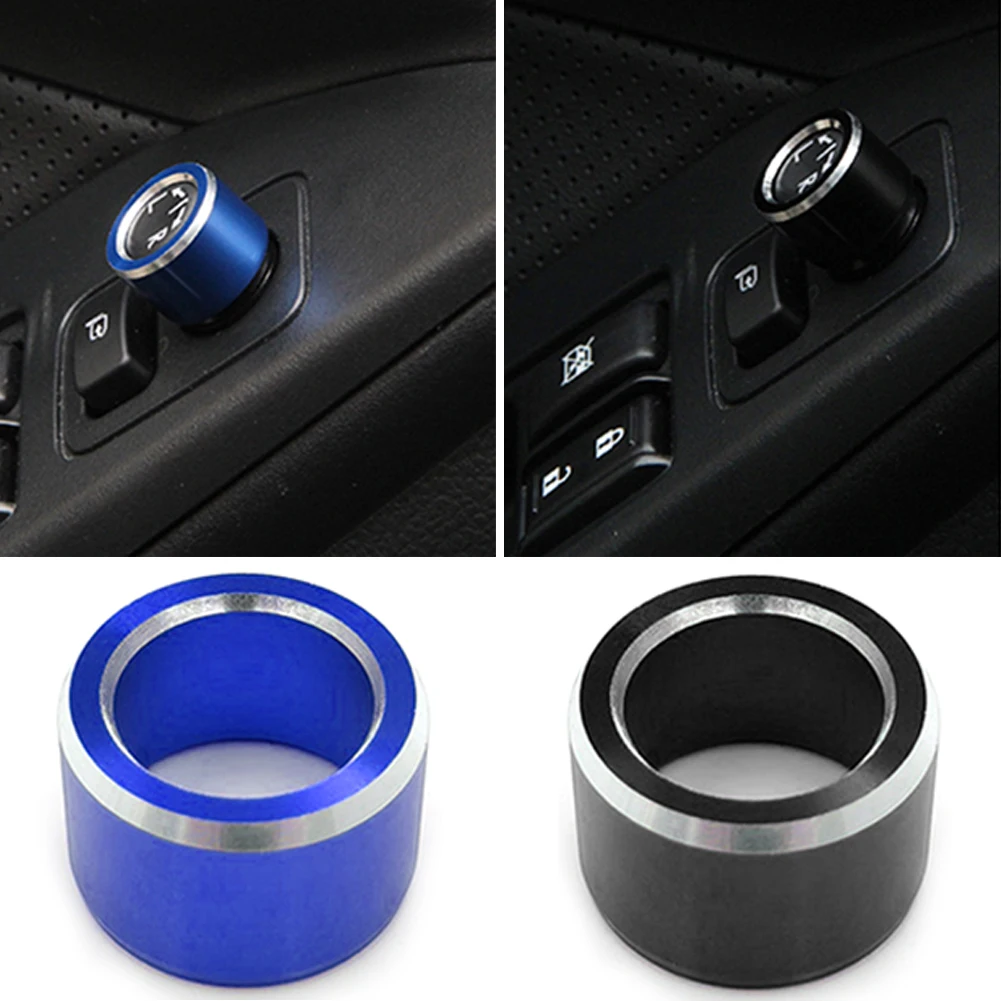 For Subaru XV Forester Outback 2015-18 WRX Car Rearview Mirror Adjustment Knob Trim Cover Rotary Control Switch Decoration Rings