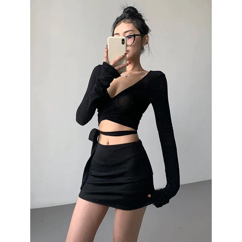 Kobiety Wysoka talia Wąska krótka spódniczka Seksowne obcisłe spódniczki biodrowe Sportowe kuloty Split Wakacje A-line Casual Prosta mini spódniczka