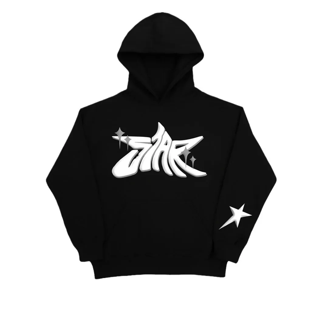New Fashion Women Sweatshirt Suit Foam Letter Print Loose Sweatshirt Hip Hop Street Wear Men and Women Pullover Casual Top
