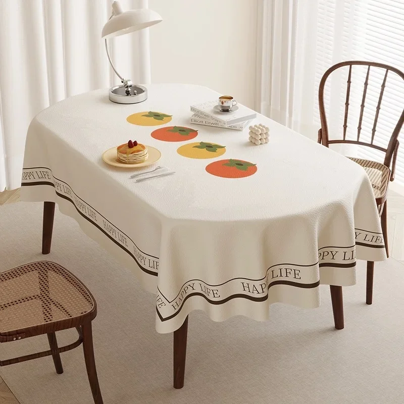 

Simple And Thin PE Waterproof Transparent Tablecloth Resistant To Dirt And Oil-resistant Decorative Tablecloth