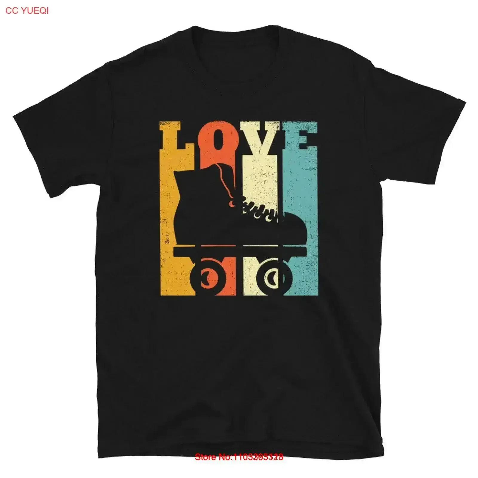 Cute Roller Skating T Shirt Skater Rollerblading Rollerskating Rollerskater Derby vintage Washed streetwear Breathable Soft