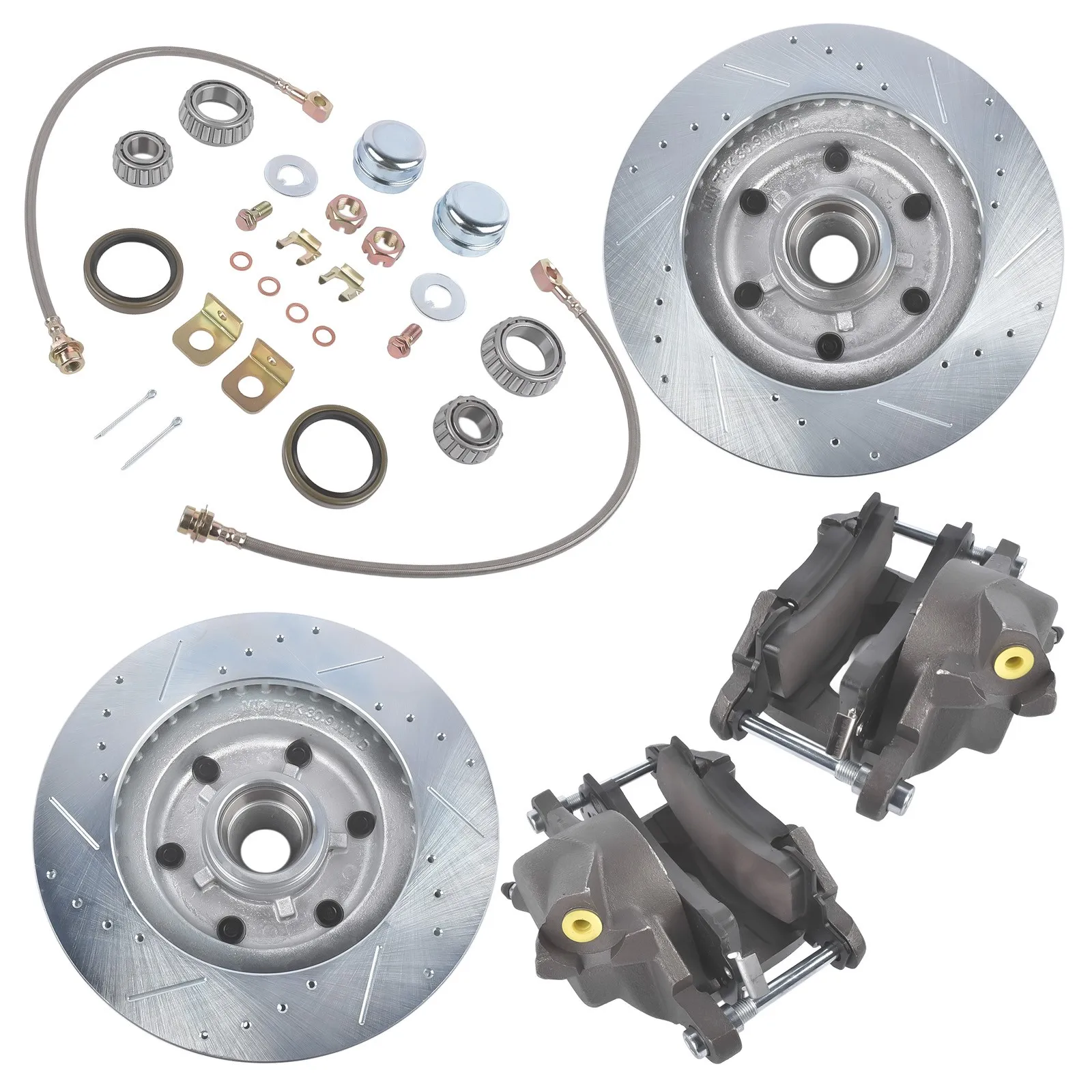 For Chevy C10 Base Truck Front Power Disc Brake Conversion Component Kit 6 Lug