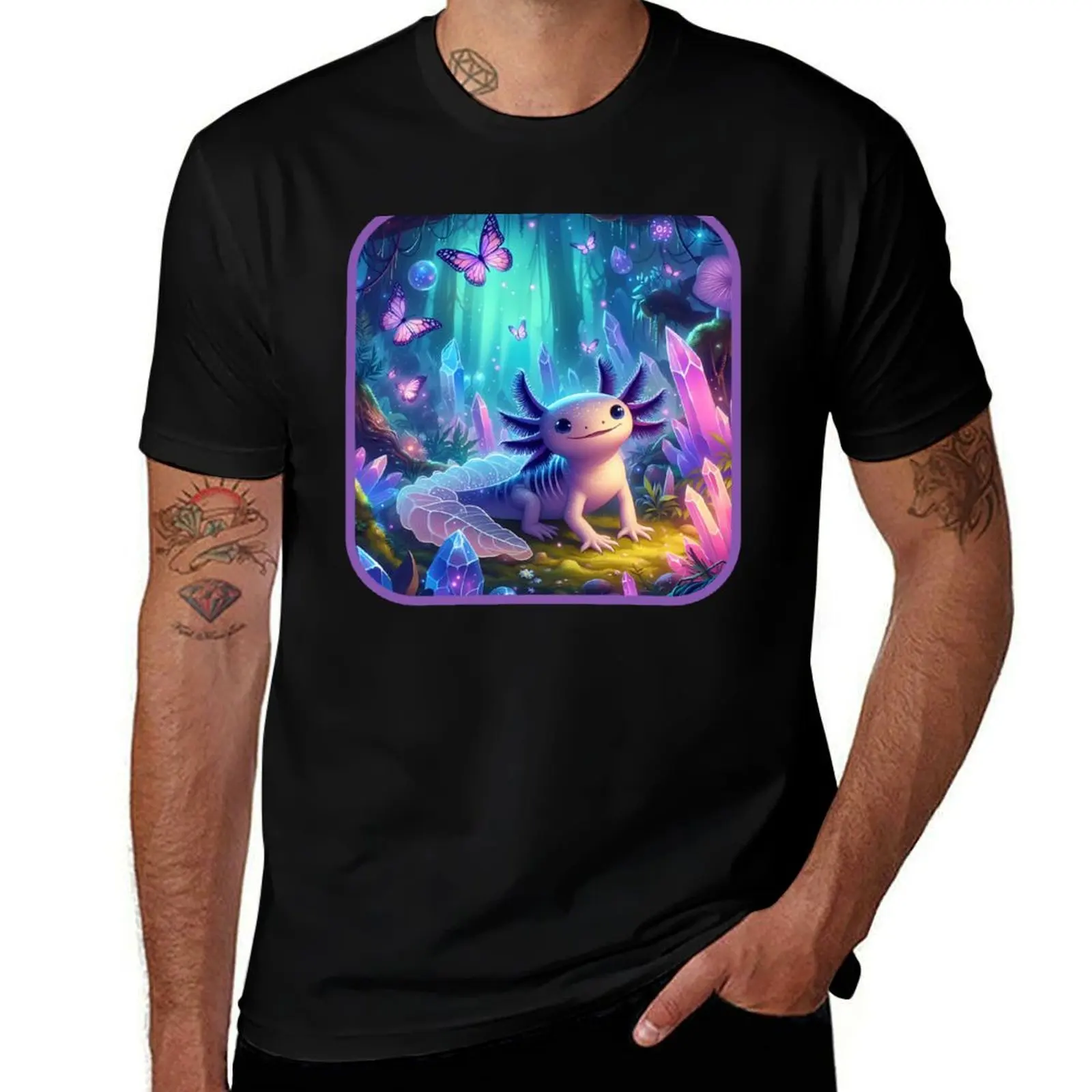 Axolotl Art #54 Axolotl Lovers T-Shirt anime t shirts oversize T-Shirt