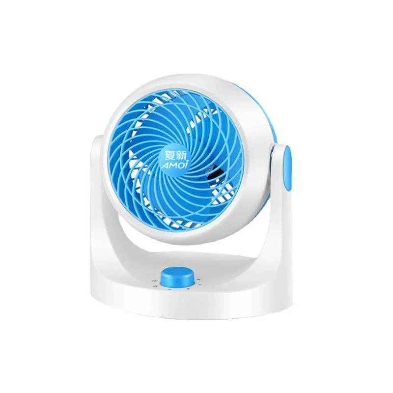 New Turbo Mini Fan Air Circulation Fan Home Silent Shake Head Electric Fan Desktop Small Electric Fan