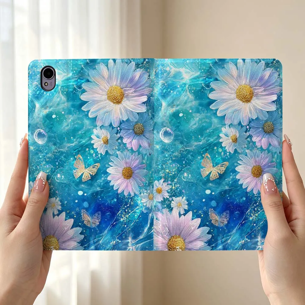 Seawater Flower Popular For Huawei MediaPad MatePad Honor Pro V6 9 V8 X9 12 X 13.3 SE 11 11.5 Inch Tablet Case