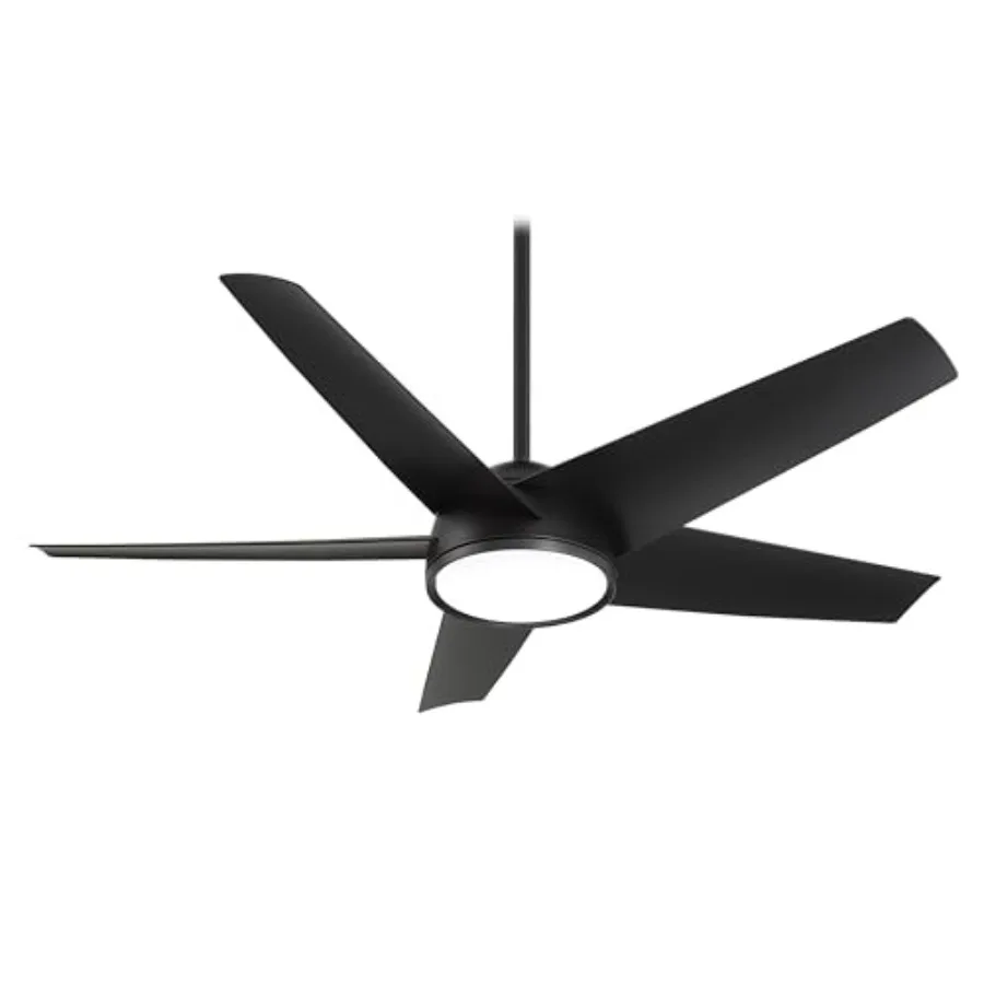 

F781L-CL Chubby 58 Inch Outdoor Smart Ceiling Fan with LED Light and DC Motor in Coal Finish Compatible with Alexa, Nest, Ecobe