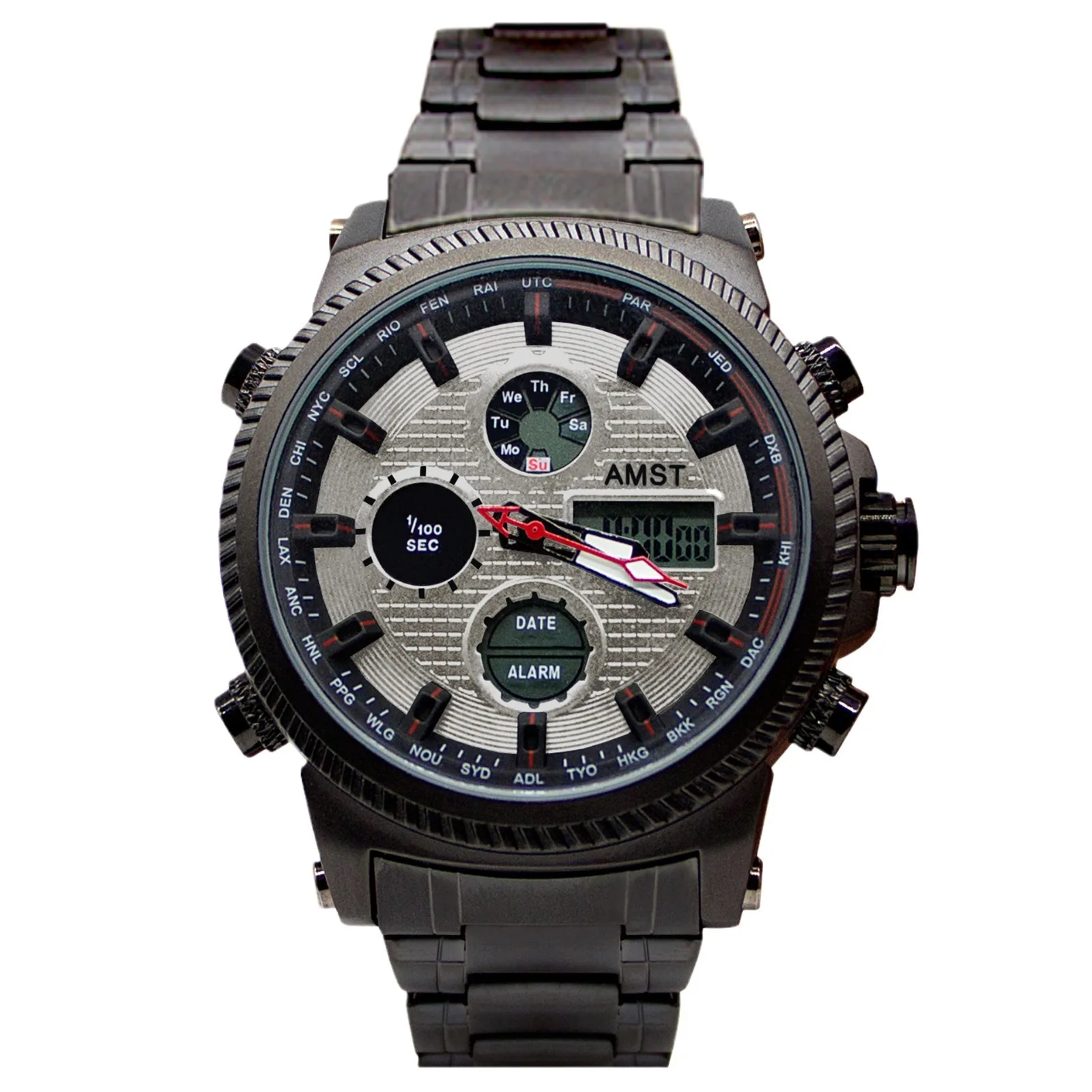 

Популярные спортивные кварцевые часы AMST, изысканные мужские часы, модные водонепроницаемые светящиеся электронные часы для студентов с календарем
