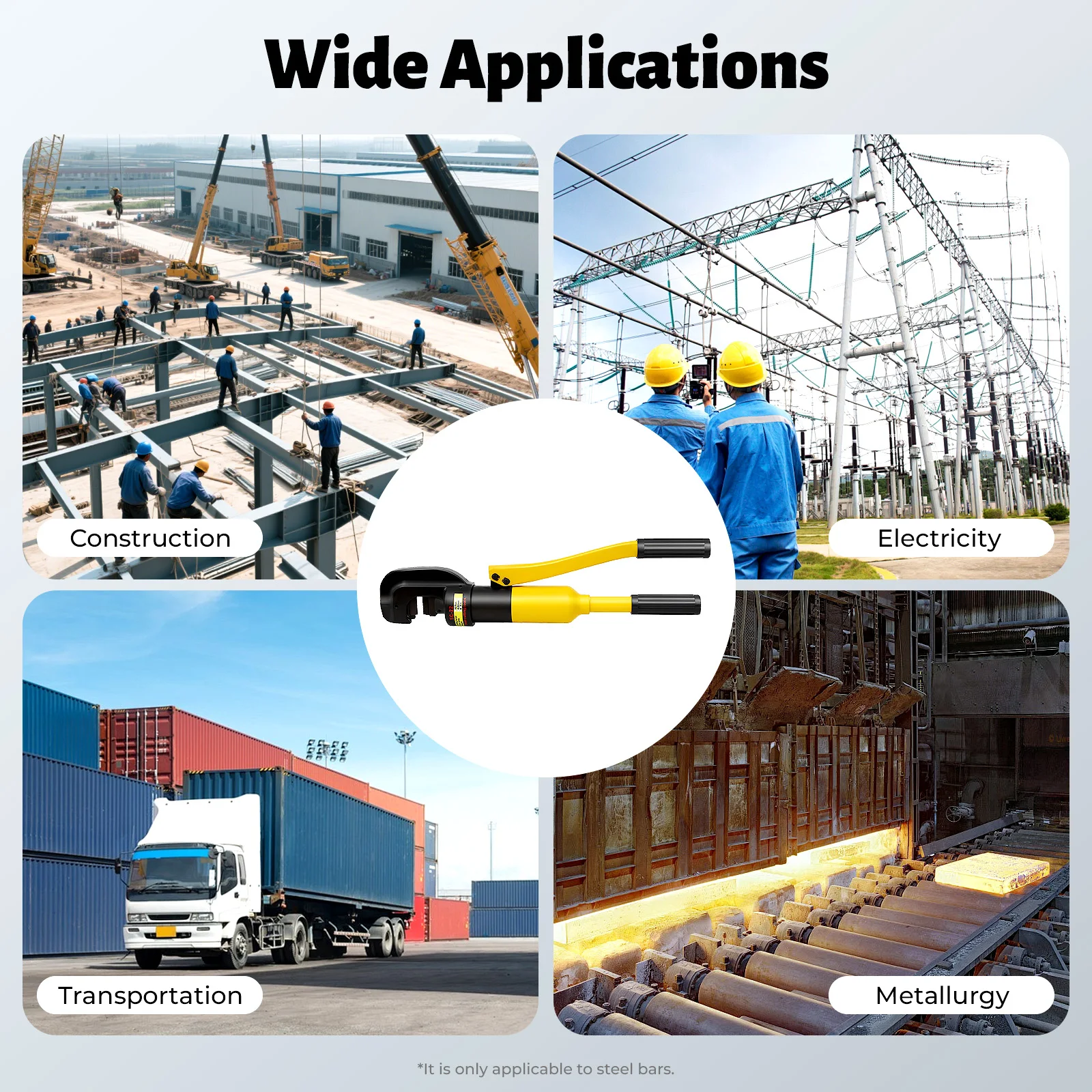 13 トン油圧はさみ切断機ポータブル鉄筋はさみ手動油圧鉄筋はさみハンドツール